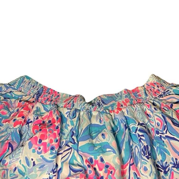 NWT Lilly Pulitzer Trina Mini Dress Sm Bondi Blue My Little Peony Spring Floral - Picture 9 of 9
